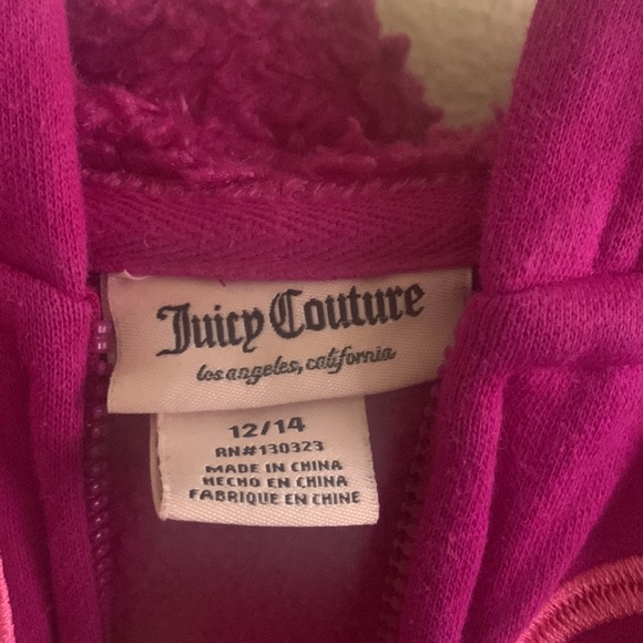 Girls hoodie size 12/14 Juicy Couture - Picture 2 of 3